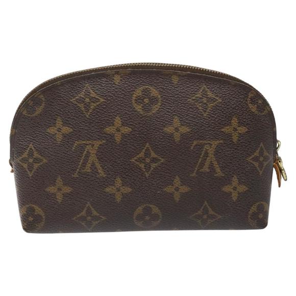 LOUIS VUITTON Monogram Pochette Cosmetic PM Cosmetic Pouch M47515 LV Auth 114187 - Picture 2 of 16